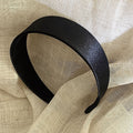 Minimalist Solid Color Satin Wide Headband MK2SPM6W6HBD07
