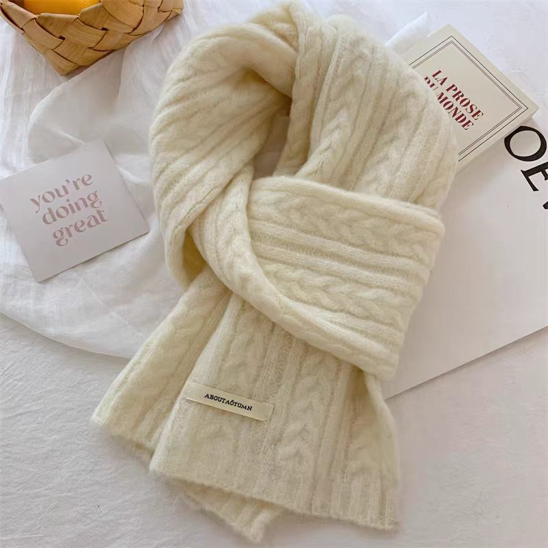 Mini Cable Knit Scarf - DippedShop Wholesale - #7667
