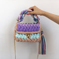 Chunky Crochet Crossbody Bag - DippedShop Wholesale - #5619