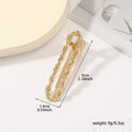 Vintage Metal Geometric Gold Plated Hair Clip MK2MBEP6W6HCP370