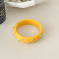 Punk Style Round Rivet Wide Ba - DippedShop Wholesale - #4099