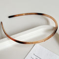 Minimalist Solid Color Sparkling Diamonds Thin Headband MK2SPM6W6HBD01
