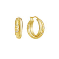 Elegant Double Layer Snake-bone Hoop Earrings 6W6JER583