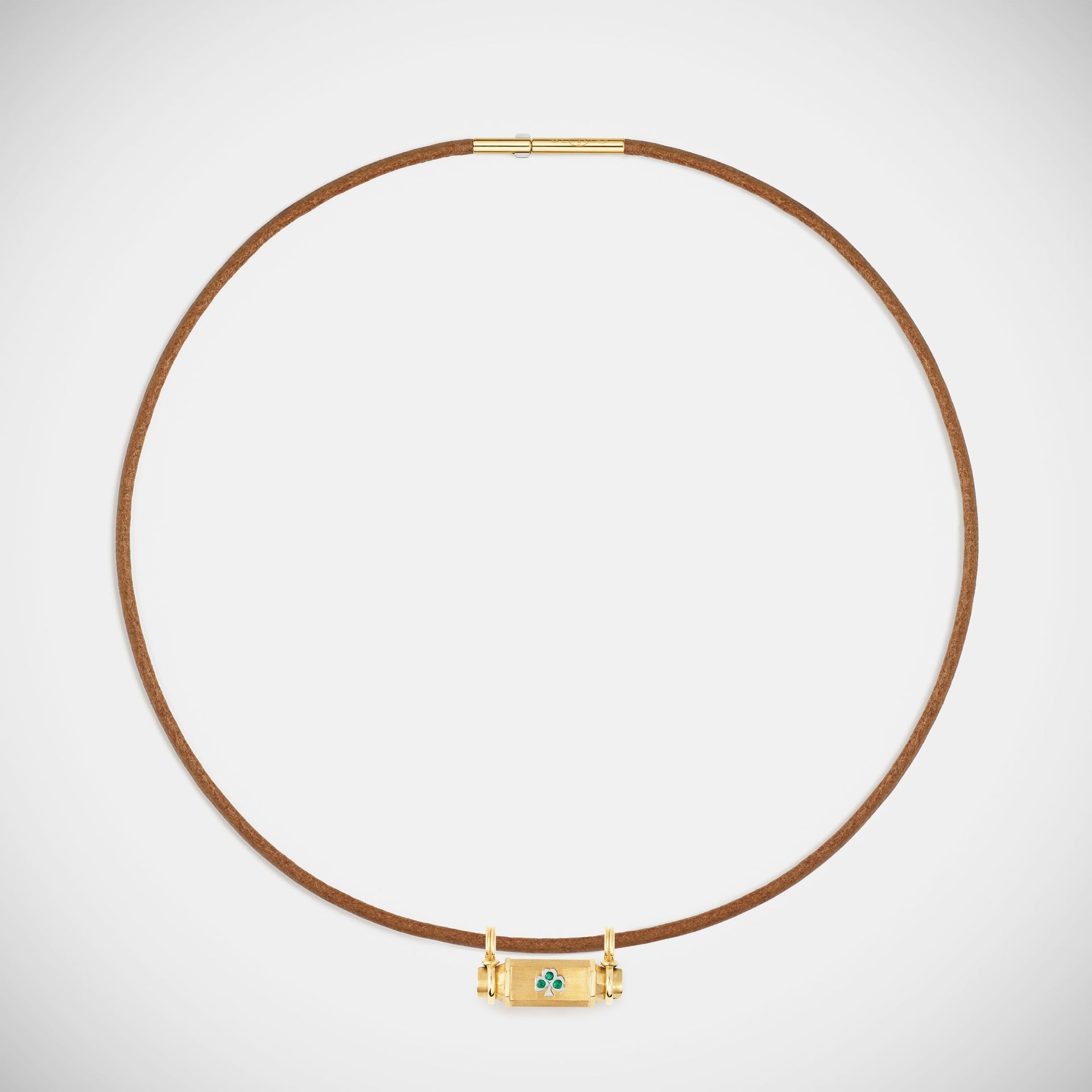 Trendy Gold Plated Pendant Choker Necklace 6W6JNC377L