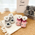 Cute Christmas Sherpa Lined Slipper Socks 6W8FSO901