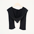 Trendy Solid Color Hooded Knit Shawl Wrap 6W6NSC57