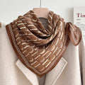Stylish Letters Print Square Silk Scarf 6W6NSI199