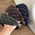 Retro Striped Soft Padded Wide Headband 6W6HBD380