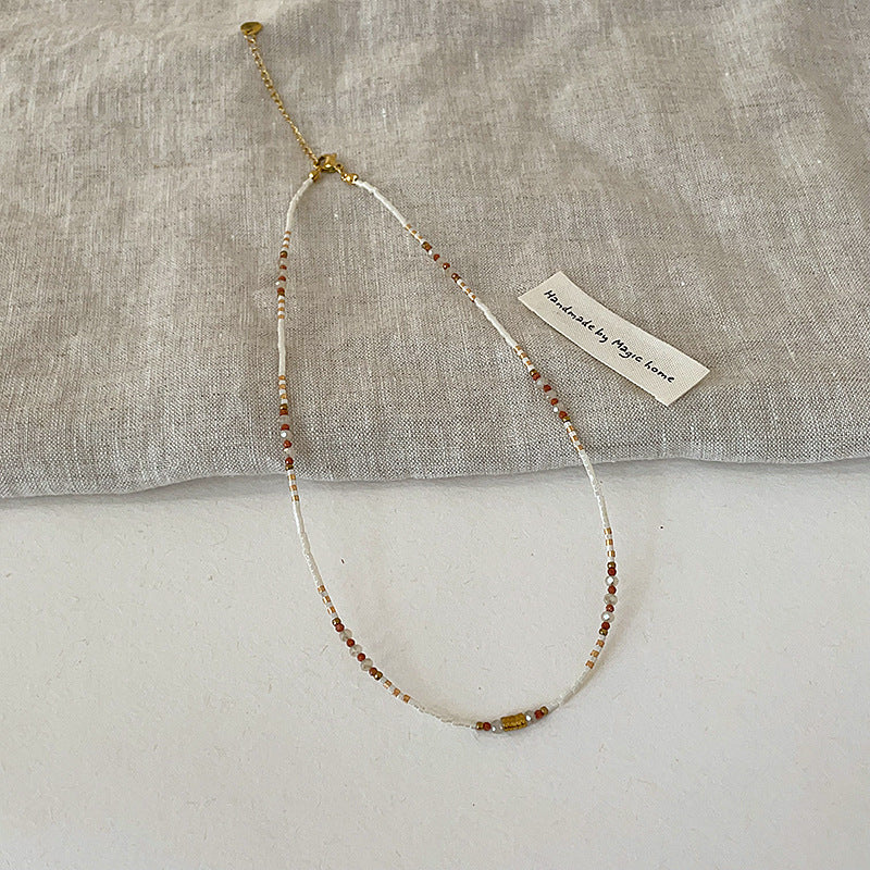 Boho Beaded Choker Necklace - DippedShop Wholesale - #3667