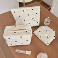 Polka Dot Quilted Makeup Bag - DippedShop Wholesale - #2179