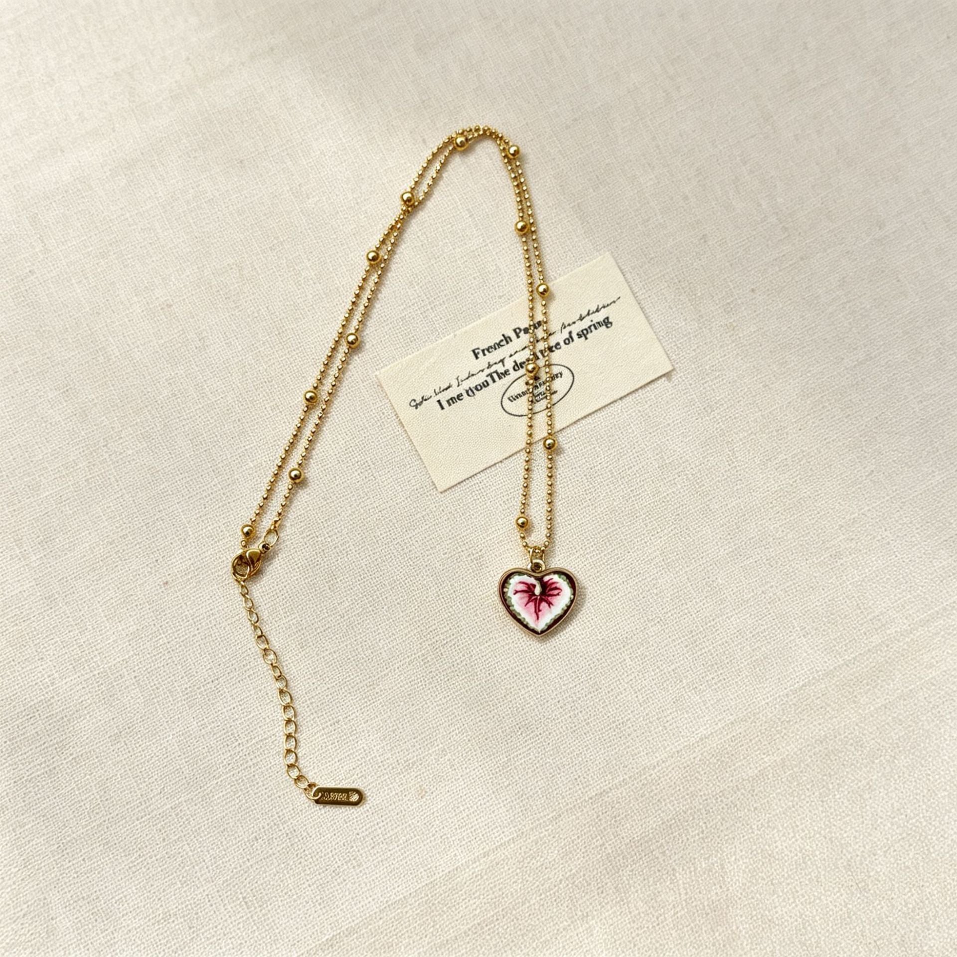 Vintage Evil Eye Heart Pendant Choker Necklace 6W6JNC651