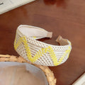 Bohemian Woven Colorblock Hairband - DippedShop Wholesale - #9123