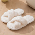 Cross Band Wool Slippers - DippedShop Wholesale - #5763
