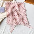 Sweet Color Block Floral Print Silk Scarf 6W6NSI196