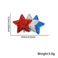 Exquisite Solid Color Sequin Star Hair Clip 8AS6HCP72L