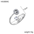Simple Gold Plated Rhinestone - DippedShop Wholesale - #6803