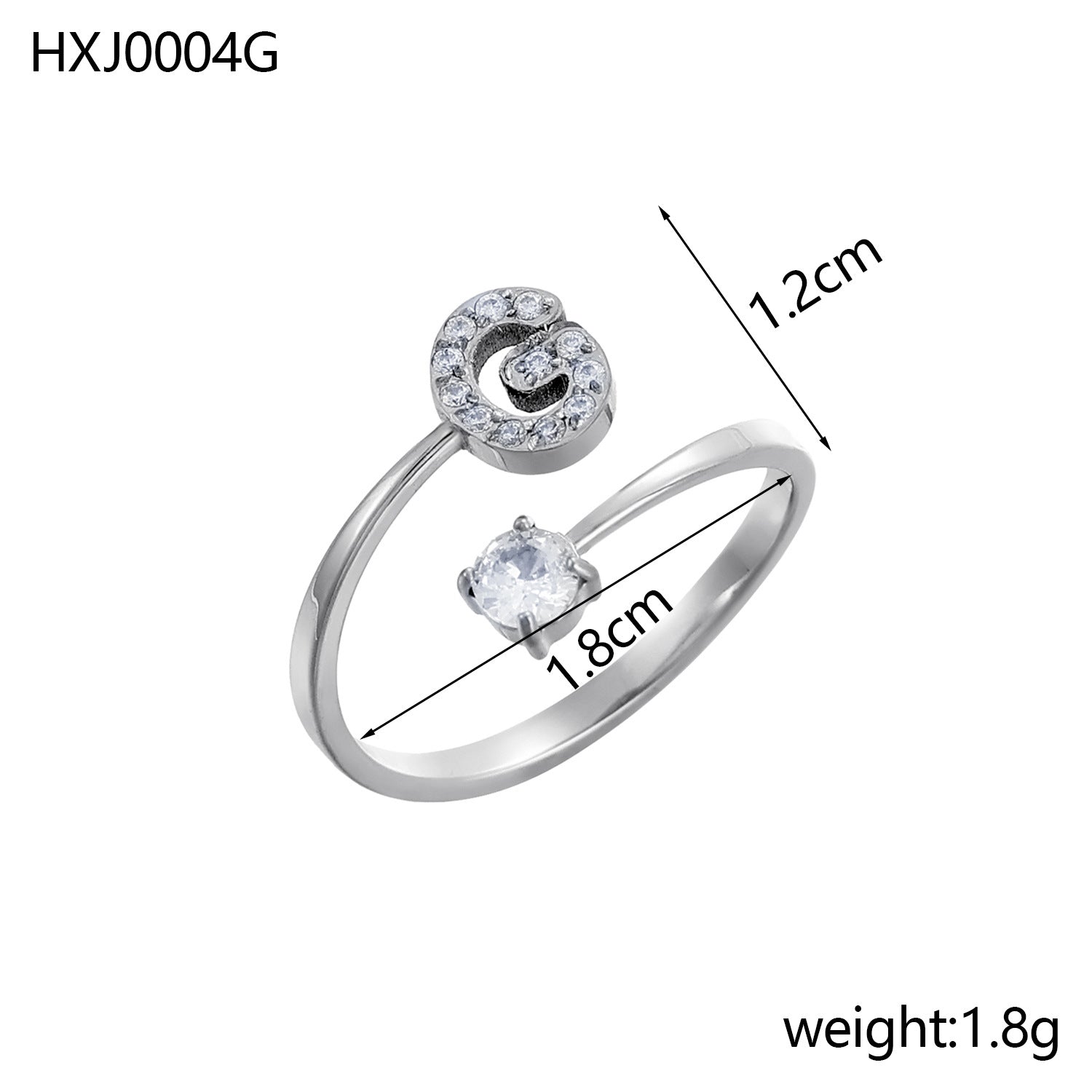 Simple Gold Plated Rhinestone - DippedShop Wholesale - #6803