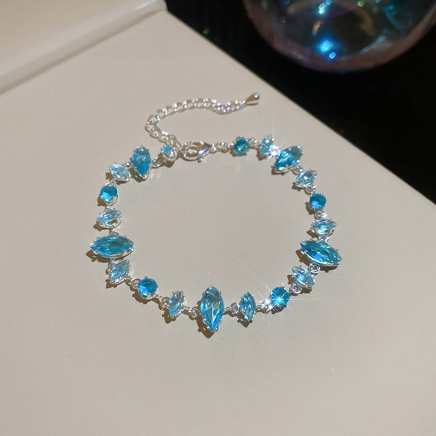 Elegant Gold Plated Enamel Floral Open Bracelet 6W6JBR726