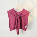 Casual Solid Color Sweater Knit Shawl Wrap 6W6NSC60