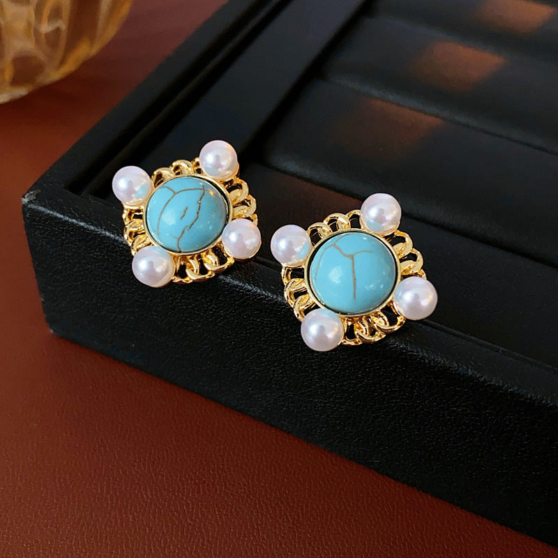 Boho Style Droplet Pendant Beads Choker Necklace 6W6JNC965