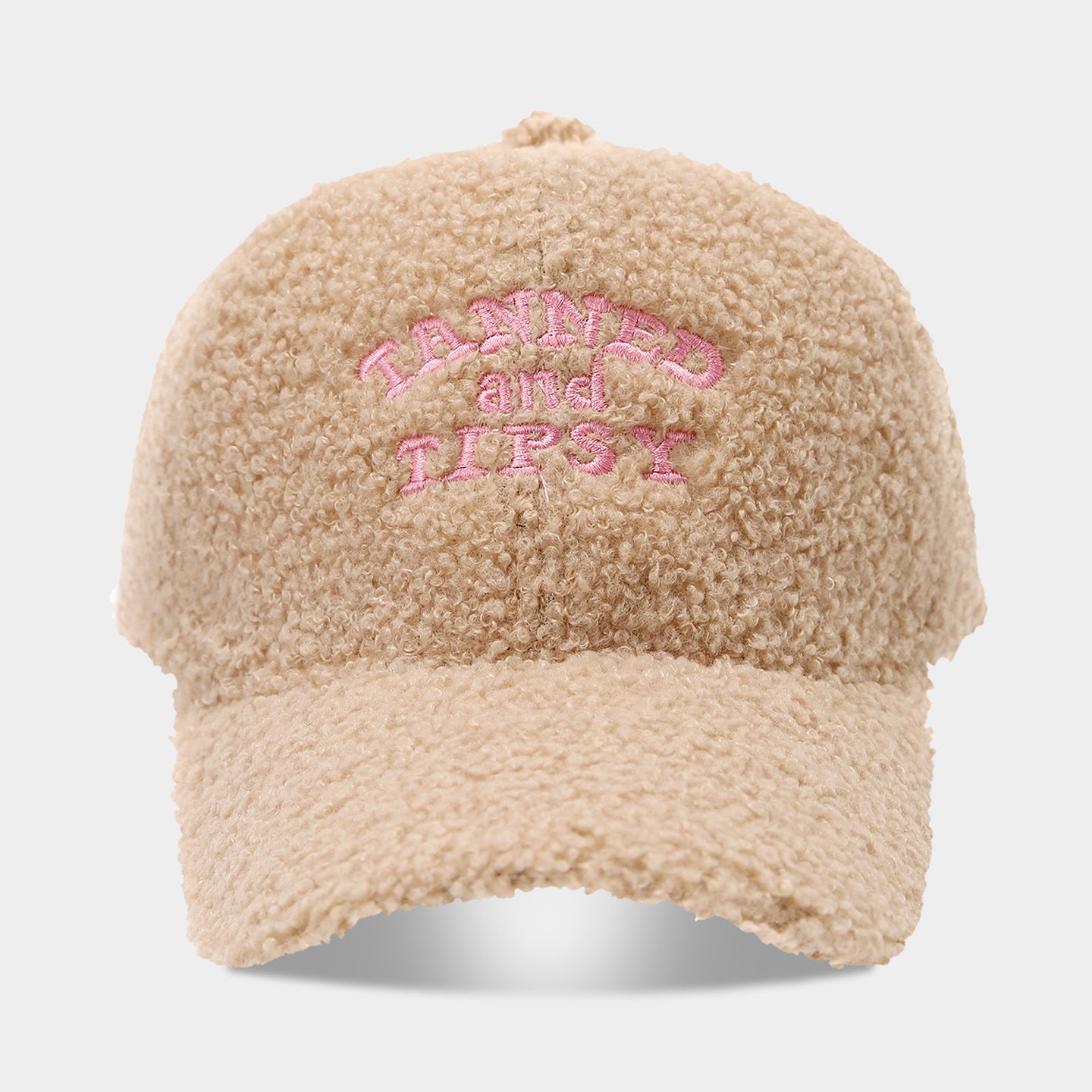 Fashion Bowknot Embroidery Lamb Wool Baseball Cap 6W6HAT526