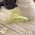 Plaid Acetate Hair Claw - DippedShop Wholesale - #2835