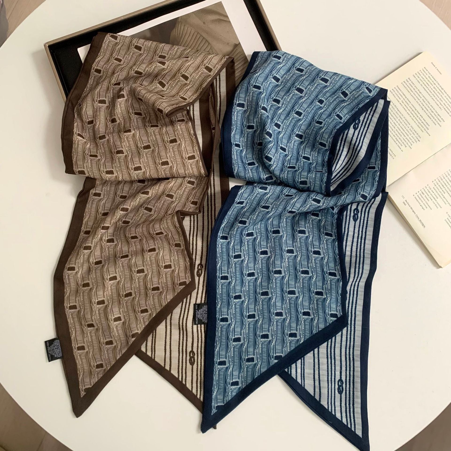 Reversible Faux Silk Scarf - DippedShop Wholesale - #0067