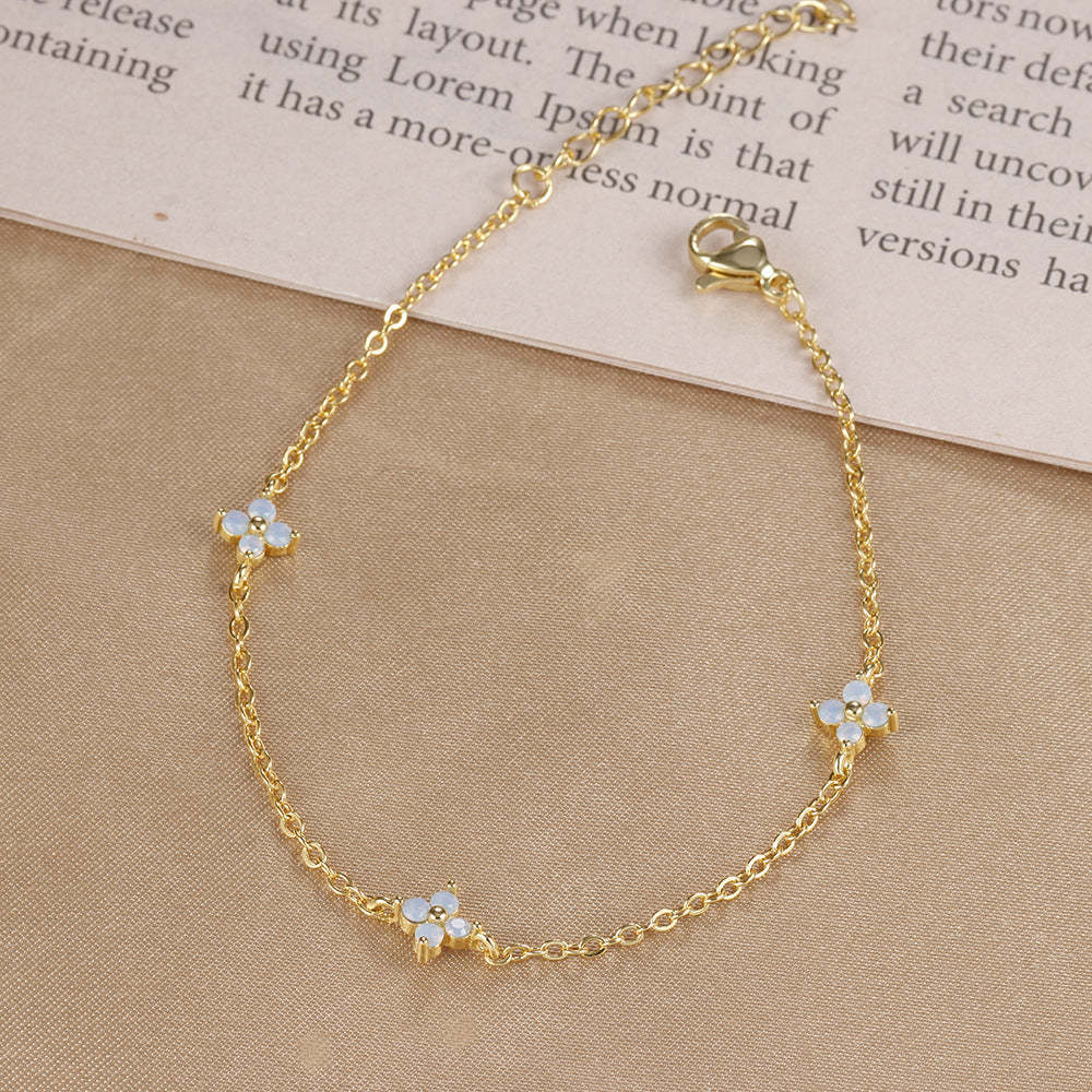 Gold Plated Flower Choker - DippedShop Wholesale - #0179