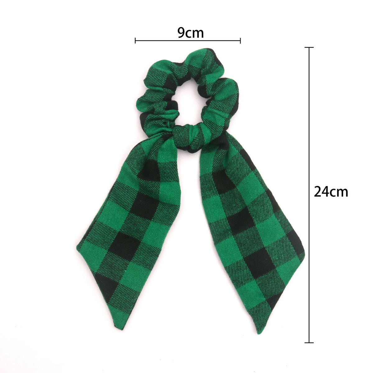 Christmas Plaid Hair Scrunchie - DippedShop Wholesale - #6035