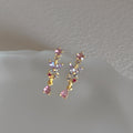 Butterfly Rhinestone Drop Earrings - DippedShop Wholesale - #1459