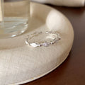 Cubic Zirconia Lace Open Ring - DippedShop Wholesale - #3939