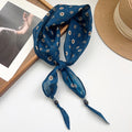 Vintage Flower Print Beaded Triangle Scarf MK2BW6W6NSI01