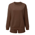 Solid Sweatshirt Short Set - DippedShop Wholesale - #5283