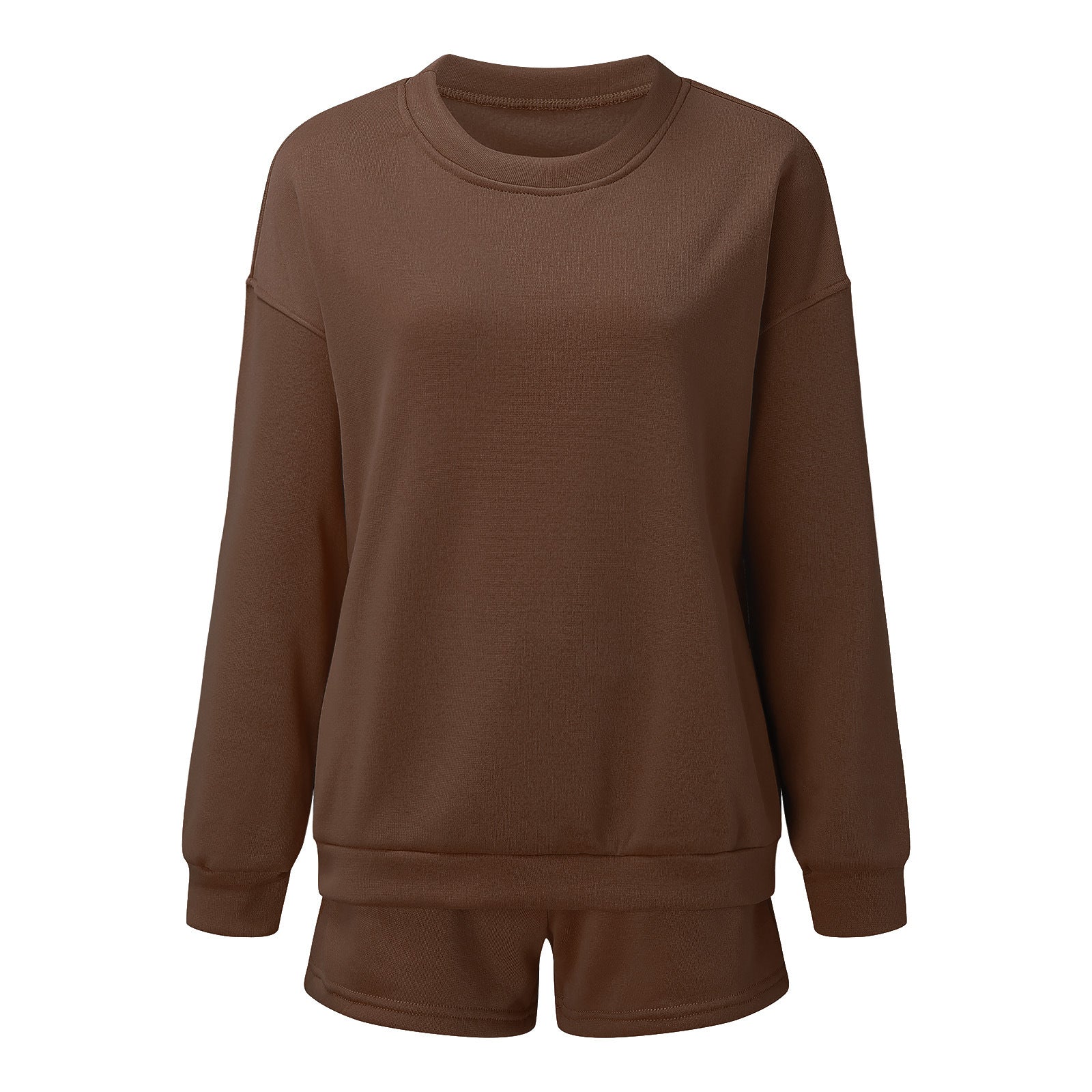 Solid Sweatshirt Short Set - DippedShop Wholesale - #5283
