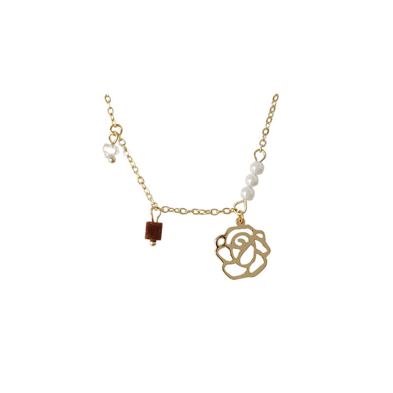 Elegant Rose Choker Necklace - DippedShop Wholesale - #9491