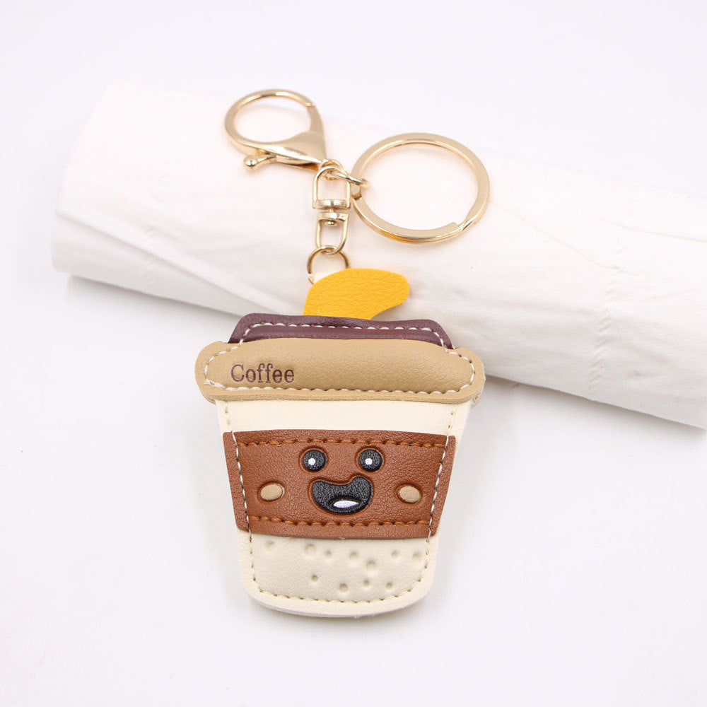 Funny Leather French Fries Snake Keychain 6W10BBC701