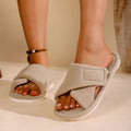 Plush Open Toe Adjustable Slippers - DippedShop Wholesale - #9923