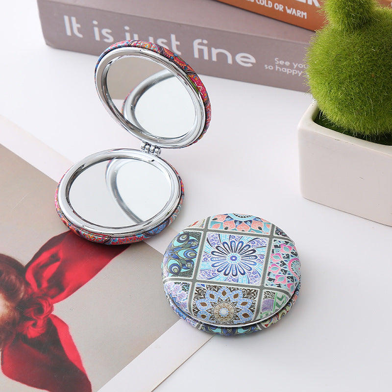 Round Foldable Double-sided Makeup Mirror MK2PPFN6CT5MR37