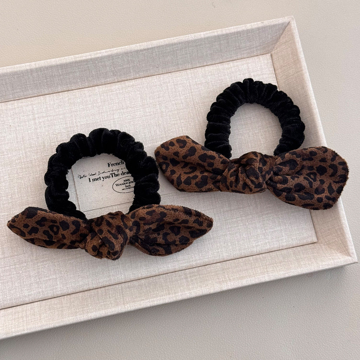 Leopard Print Hair Tie - DippedShop Wholesale - #5891