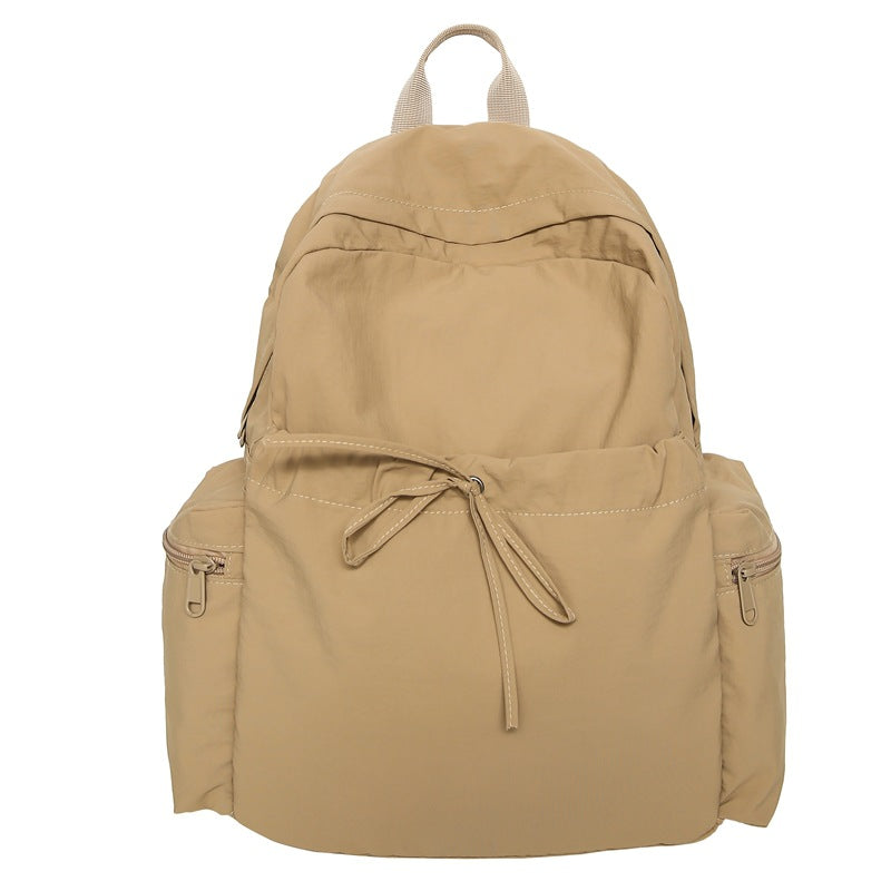 Sweet Solid Color Bowknot Large Capacity Backpack 6S10BBG1449
