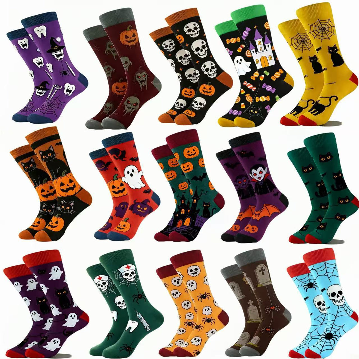 Halloween Casual Socks - DippedShop Wholesale - #8611