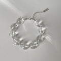 Simple Transparent Crystal Beaded Chain Bracelet 6W6JBR340