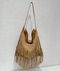 Trendy Fringe Large Capacity Hobo Shoulder Bag 6W10BBG2359