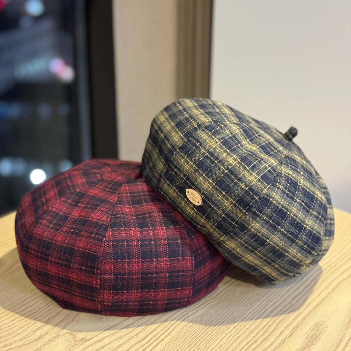 Plaid Beret Hat - DippedShop Wholesale - #1283