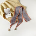 Stylish Floral Print Tassel Silk Scarf 6W6NSI233