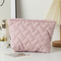 Quilted Shell Cosmetic Bag - DippedShop Wholesale - #0723