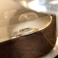 Cubic Zirconia Thin Ring - DippedShop Wholesale - #9555