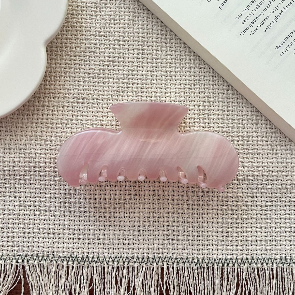 French Style Marble Texture Acetate Hair Claw 6W6HCP1633