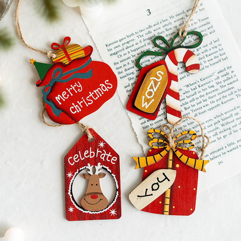 Cute Merry Christmas Tree Wall Hanging DP25H453