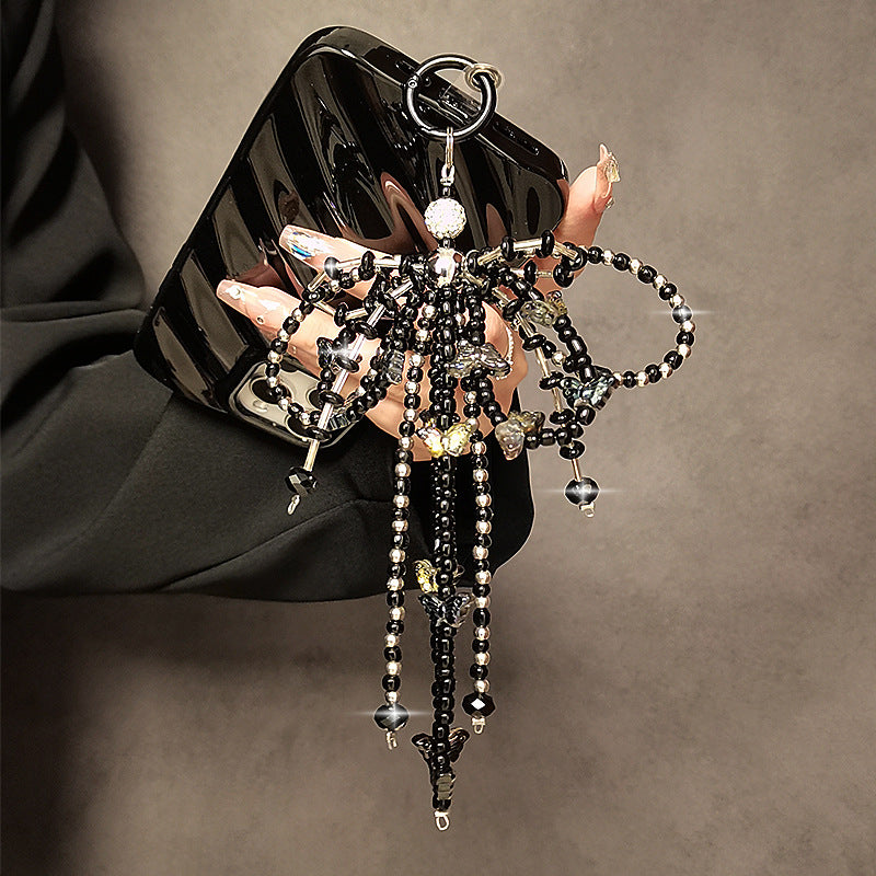 Rhinestone Beaded Bracelet Keychain Bag Charm DP25C769